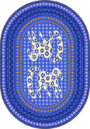 Carnival Pony Blue Kids Room Rug