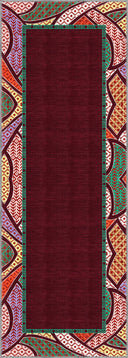 Origin Burgundy Kilim Rug