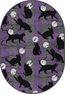 Moonlit Cats Halloween Rug