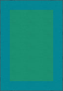 A modern style living room rug in light green tones, with abstract minimalist patterns.