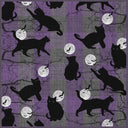 Moonlit Cats Halloween Rug