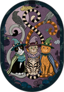 Magic Cats Animal Print Rug