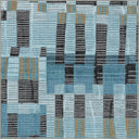 Blocks Blue Geometric Rug