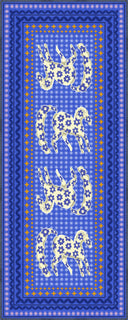 Carnival Pony Blue Kids Room Rug