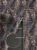 Indigo Ivy Pattern Bohemian Rug