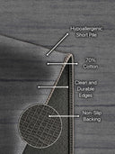 Lightbeam Smoke Gray Modern Rug