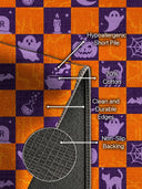 Witchy Checkers Halloween Rug
